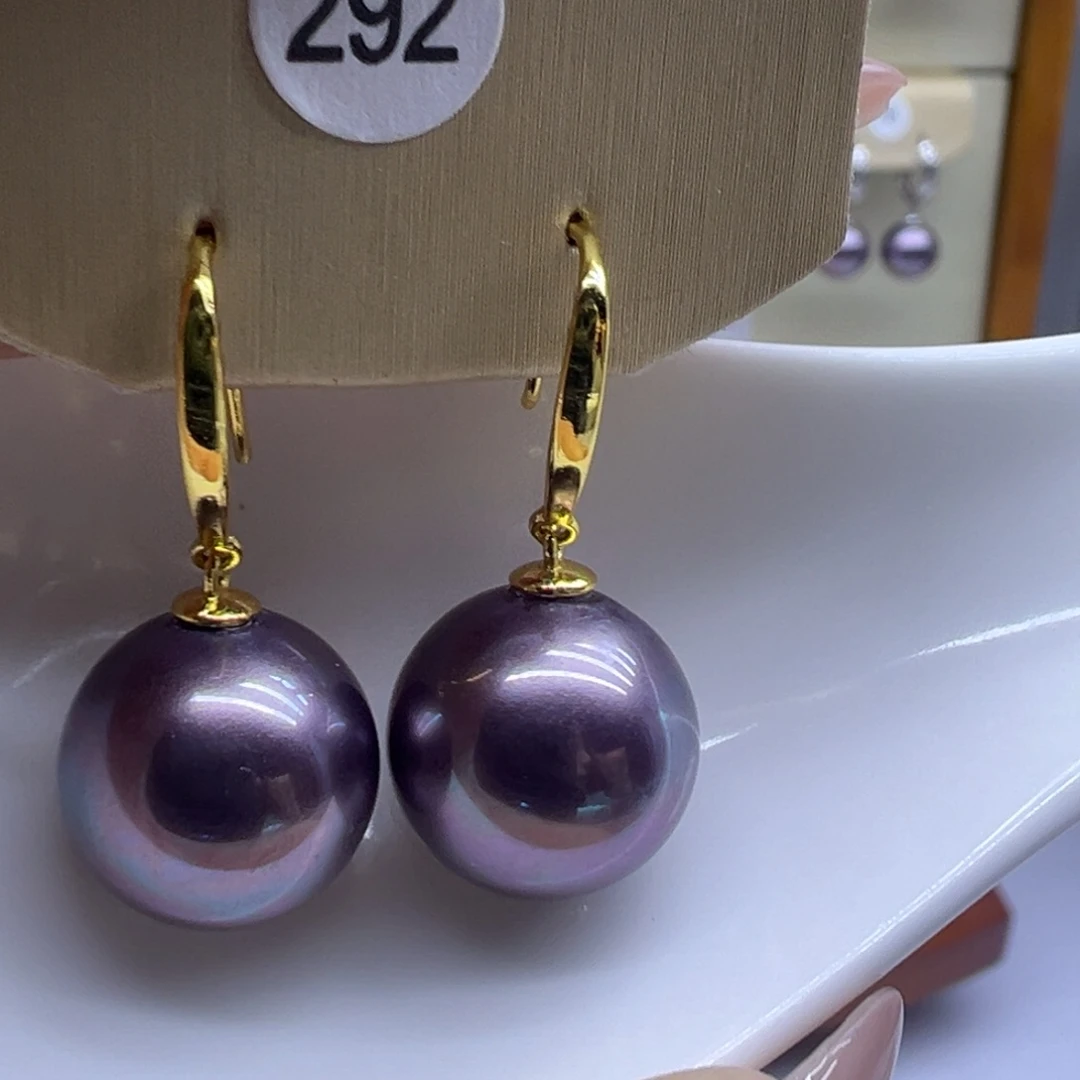 淡水珍珠耳饰银S925镶嵌