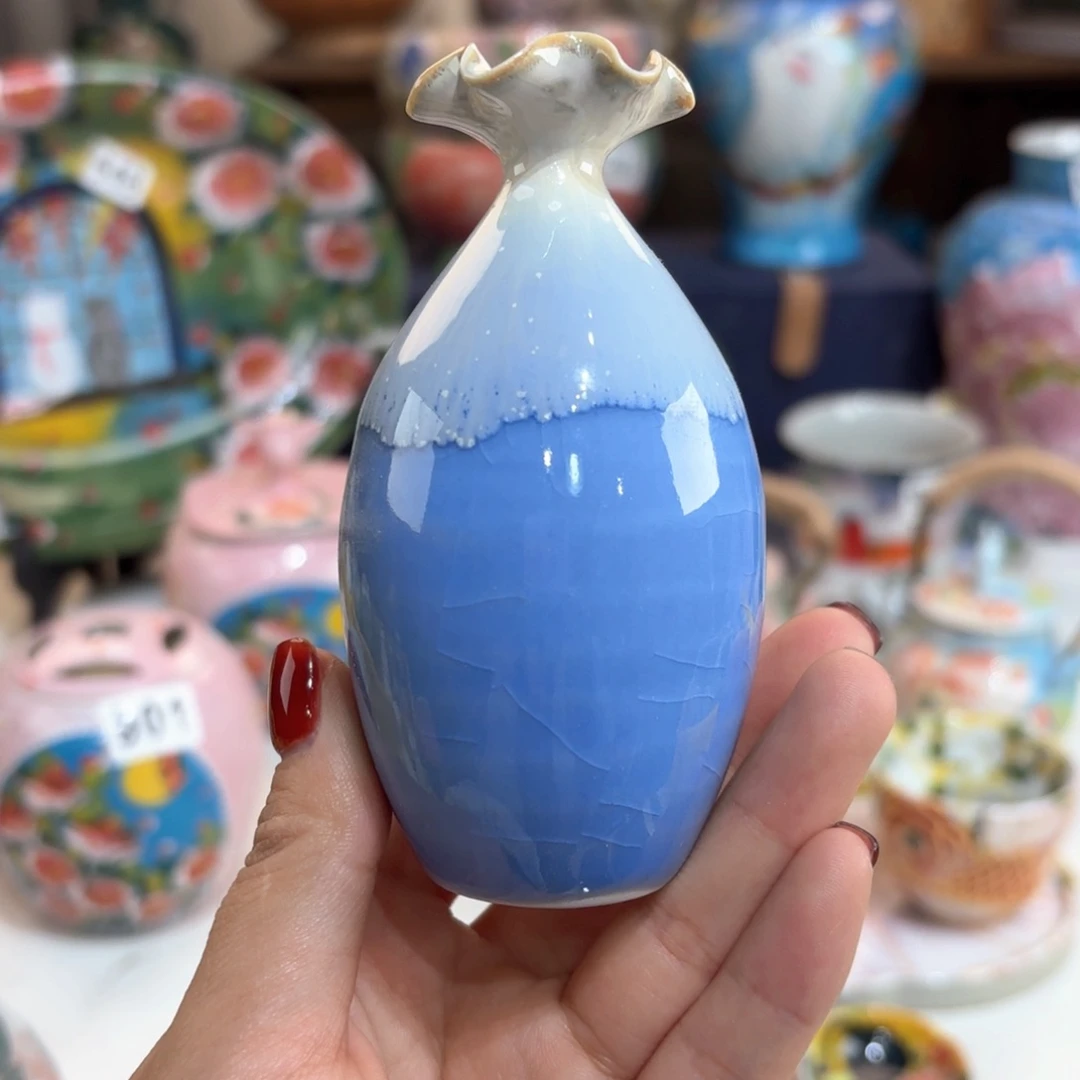 景德镇手绘高温釉下彩陶瓷茶具