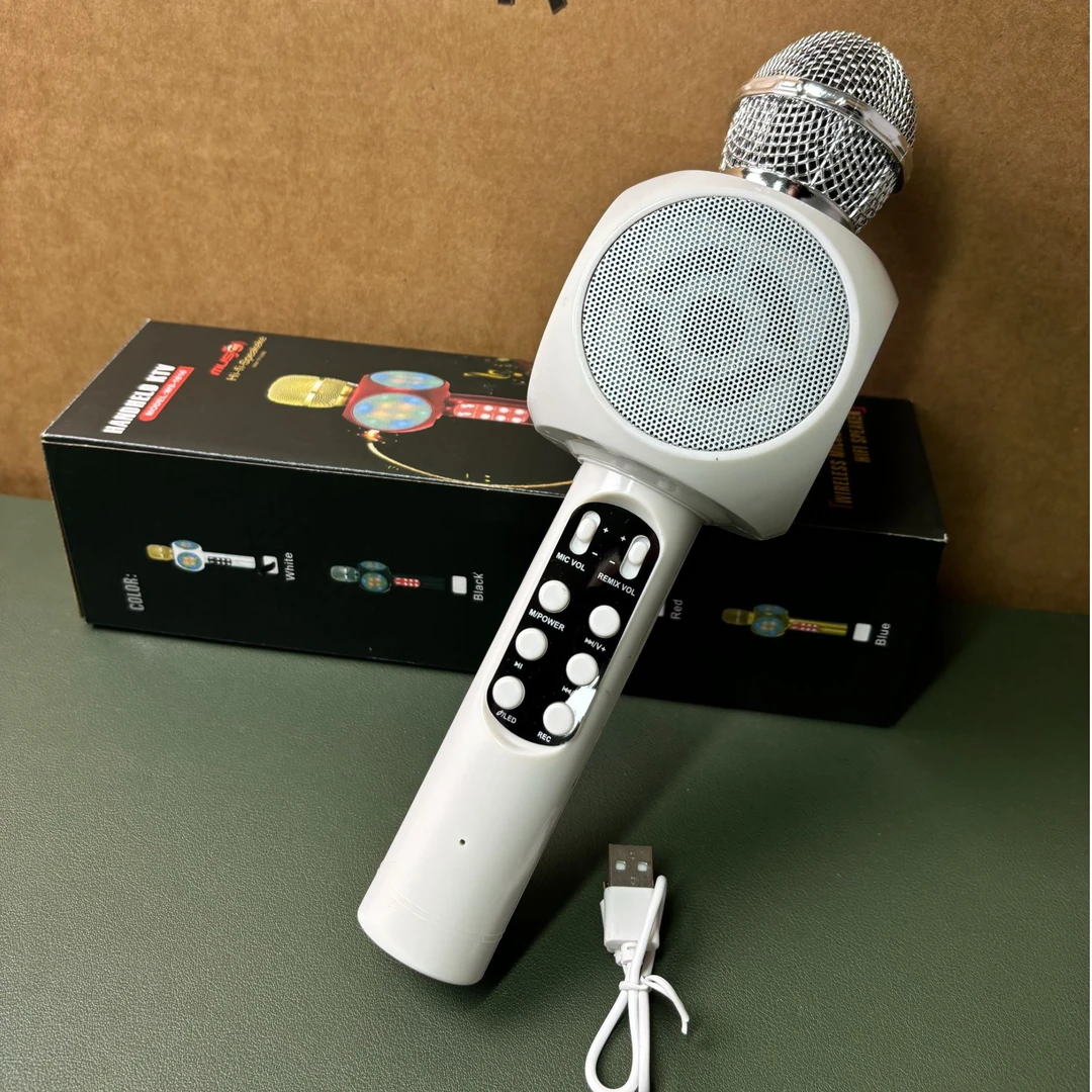 带话筒音响K歌单车装备-颜色随机发