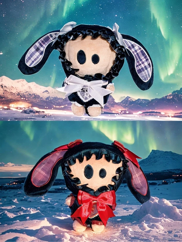 dsp玩偶大耳朵蝴蝶兔兔小D衣服薛之谦纸袋人变装花朵毛绒天外来物