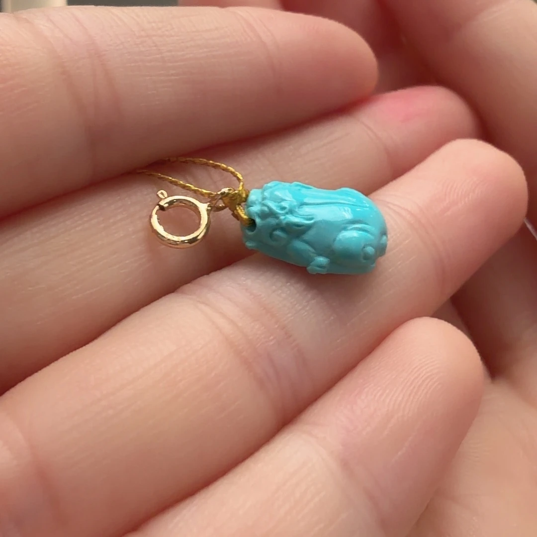 绿松石未镶嵌颈饰