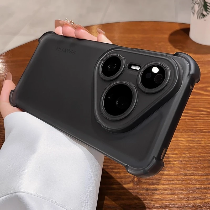 适用华为Pura80ultra手机壳mate60冰雾磨砂nova13透明p60防摔软壳