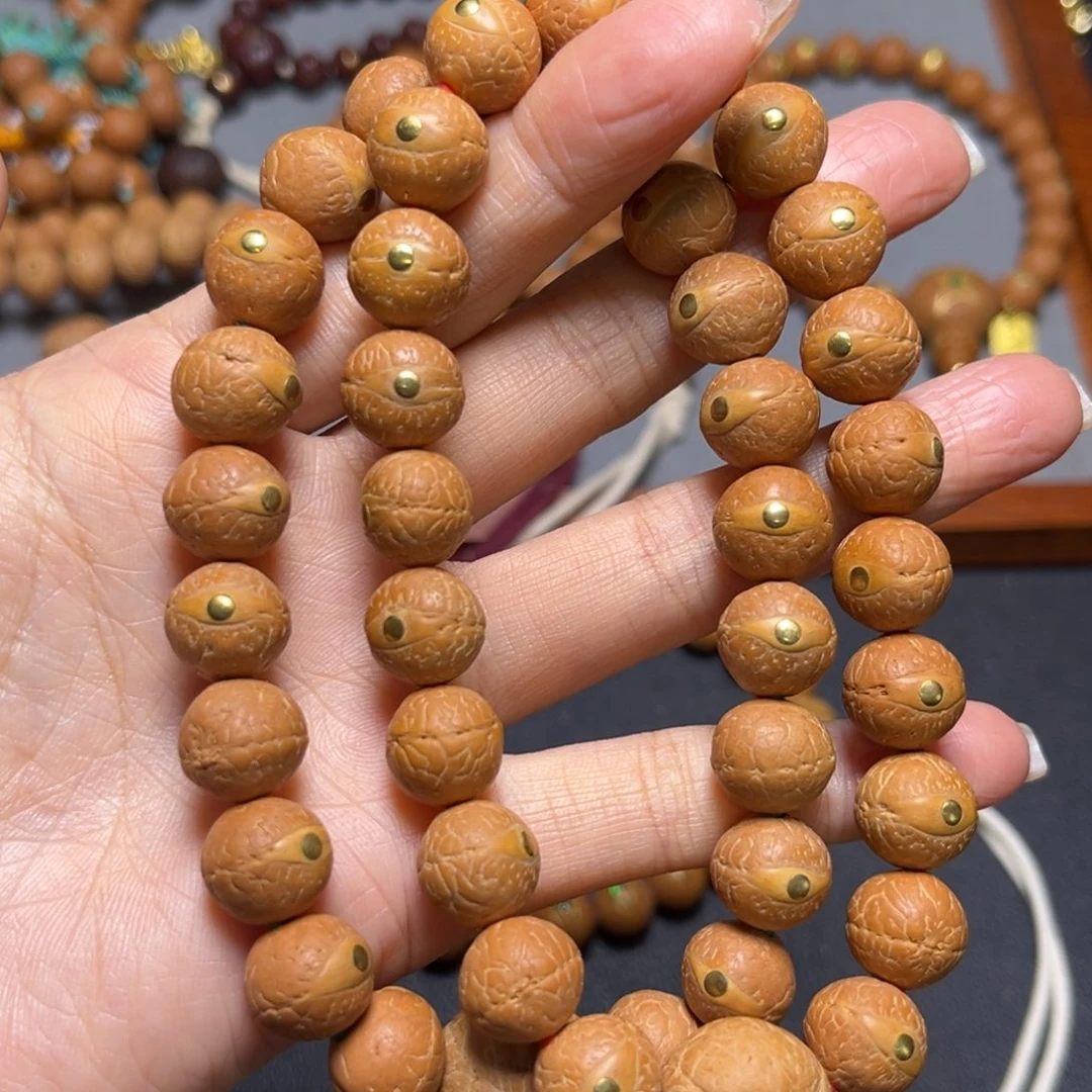 吊坠凤眼菩提12mm2025精品铜钉手串