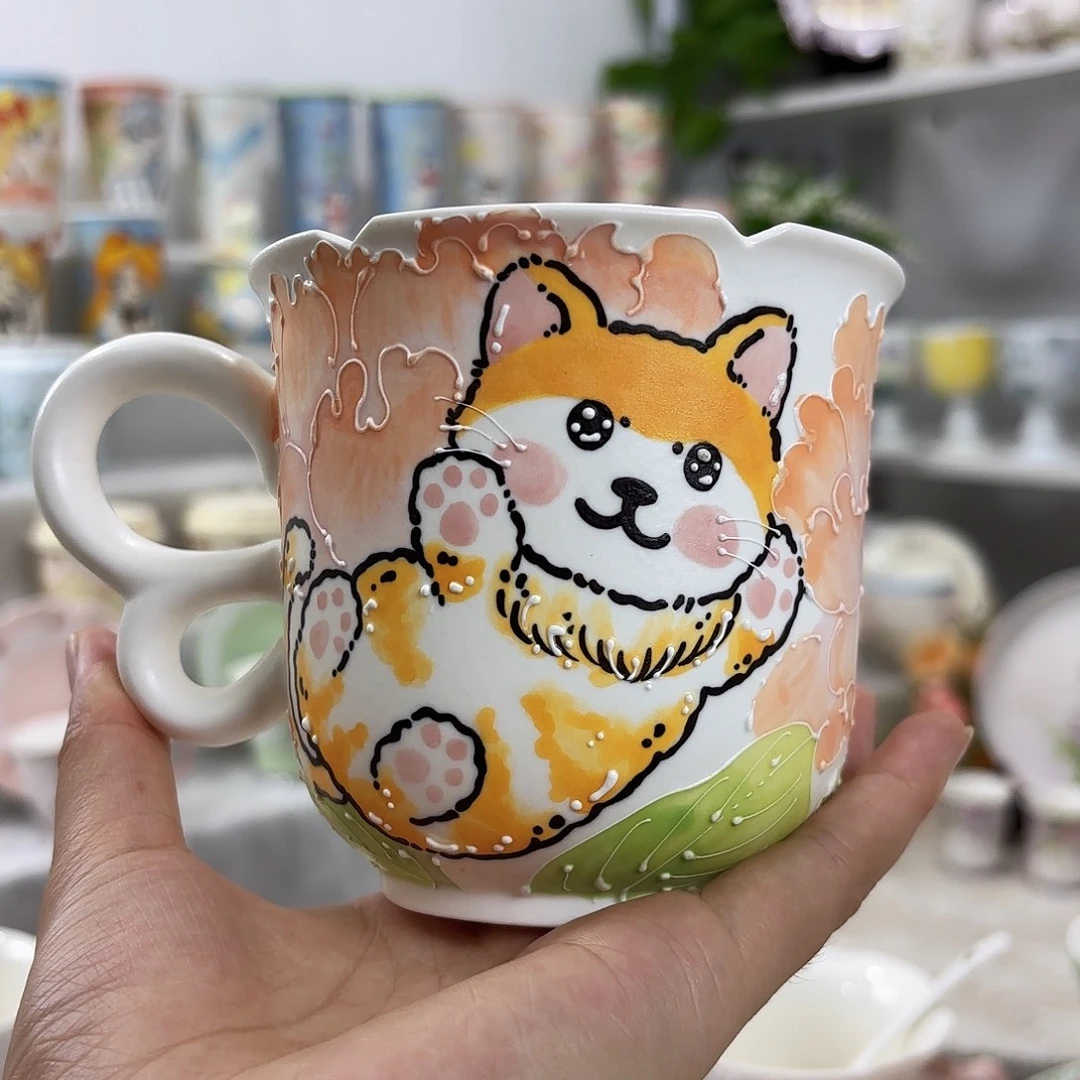 手绘高温釉下彩陶瓷