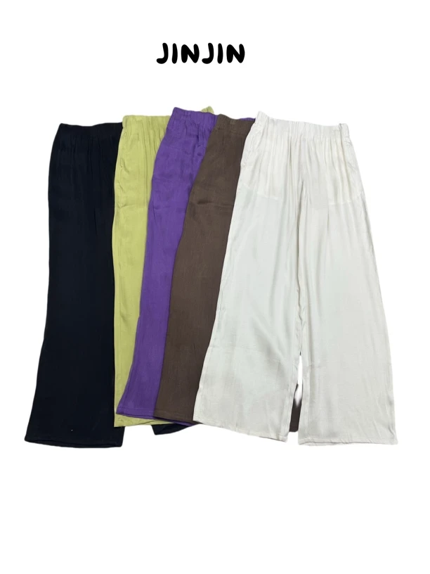 【JINJIN】2025夏季新款小众设计长裤（6010）NO退NO换