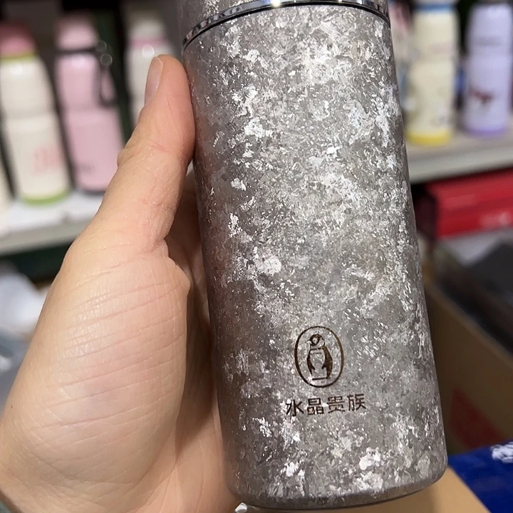 水晶贵族纯钛保温杯220220没有网中空银色