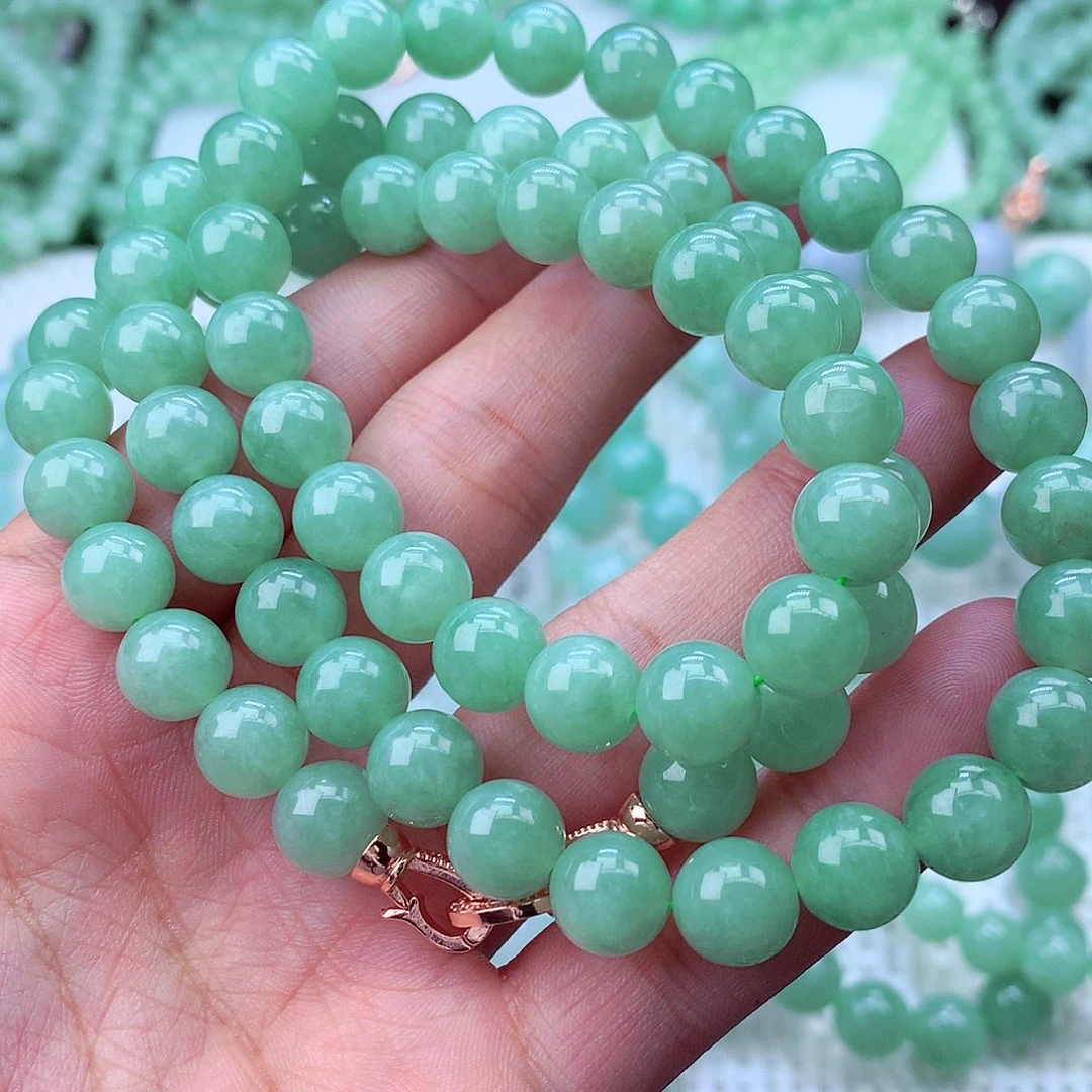 翡翠未镶嵌毛衣链