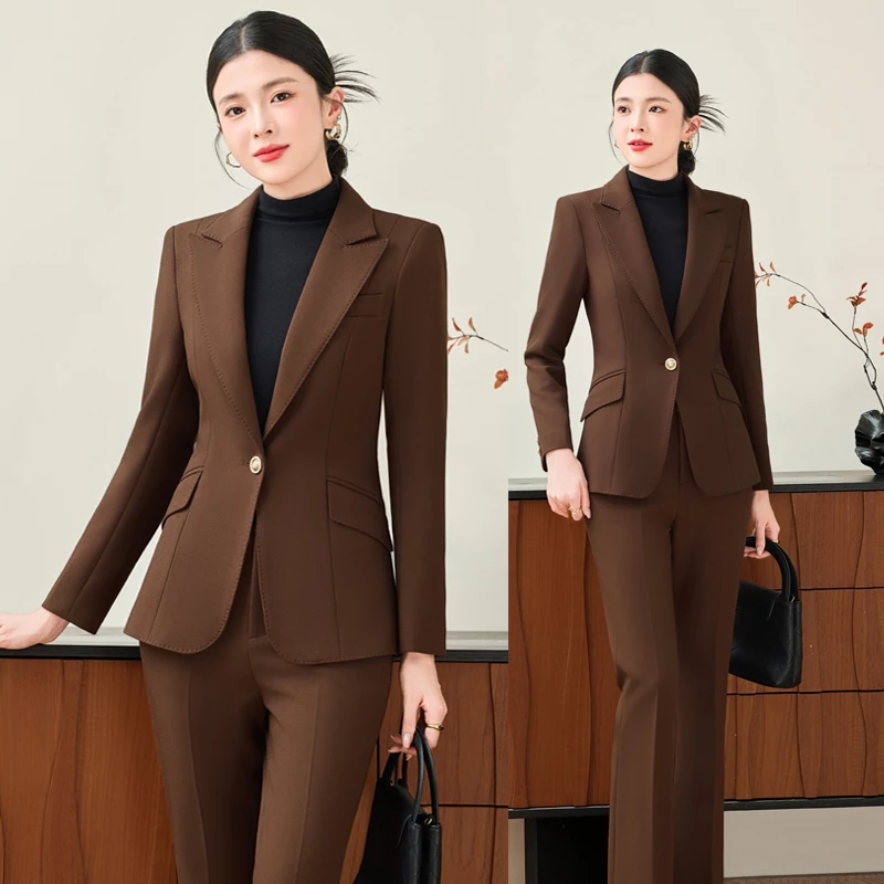 高端西装套装女2025新款高级感职业装时尚气质干练女士西服两件套