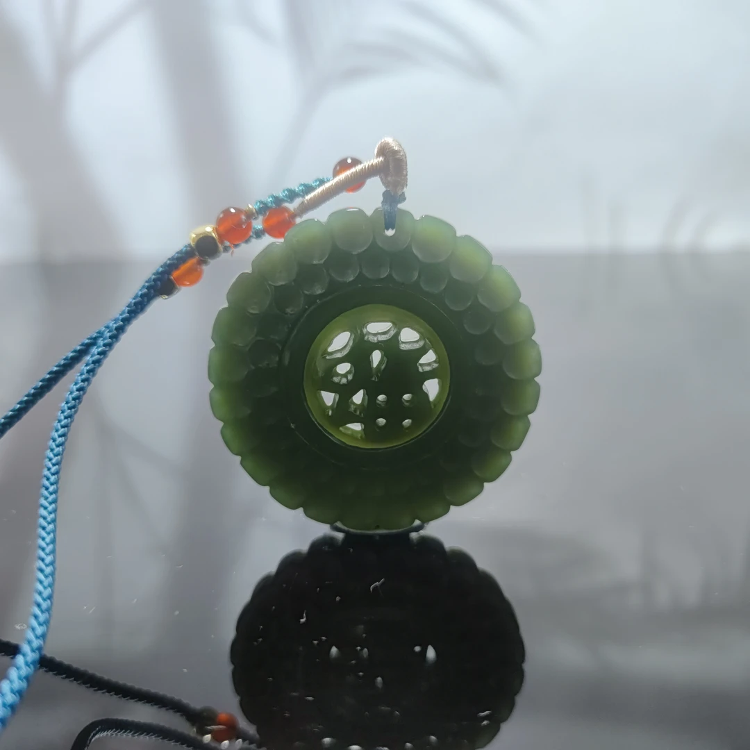 R和田玉时来运转吊坠0022