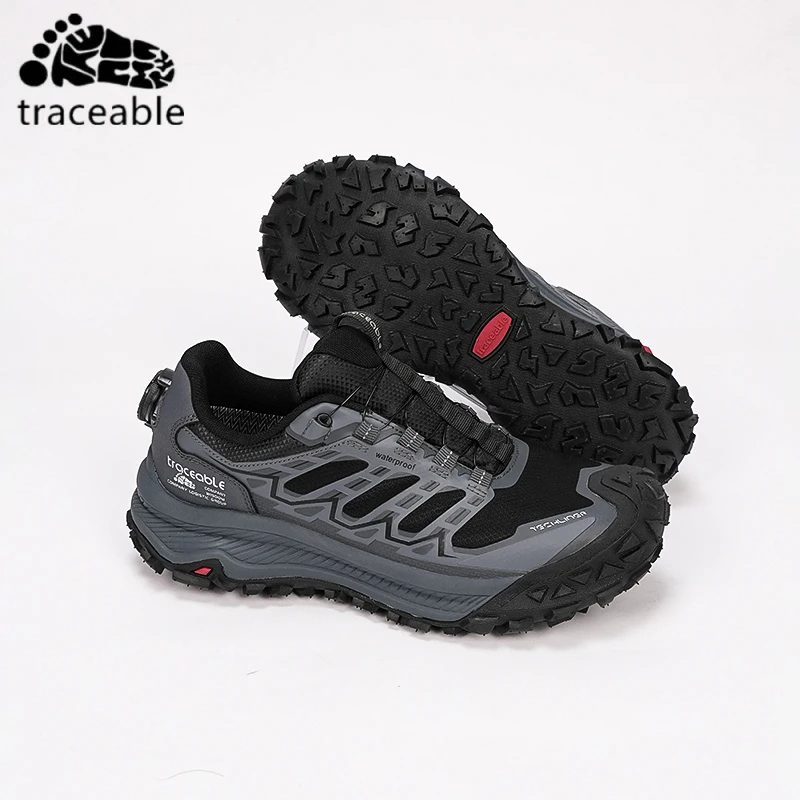 男士潮流防水时尚百搭防滑耐磨减震登山户外徒步越野跑步鞋子
