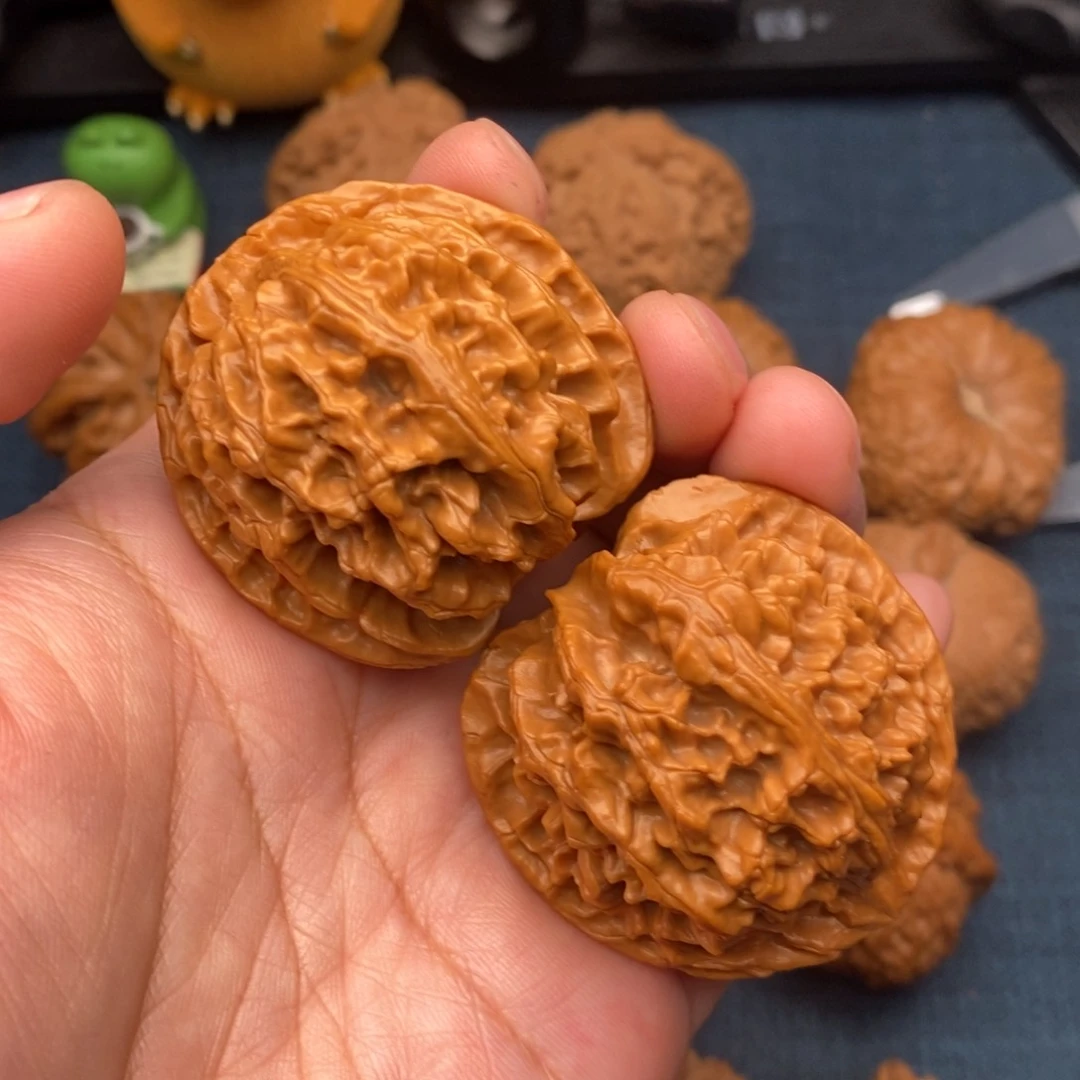 文玩核桃把件42原桩苹果全品