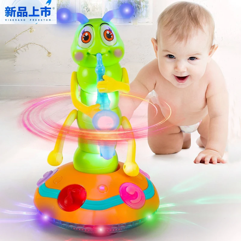 电动扭扭虫玩具儿童男女孩早教益智吹喇叭1-3-6周岁2宝宝唱歌跳舞
