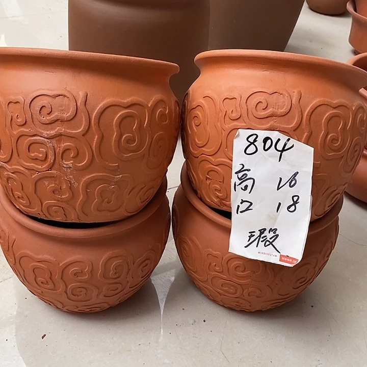 粗陶红陶绿植花盆804