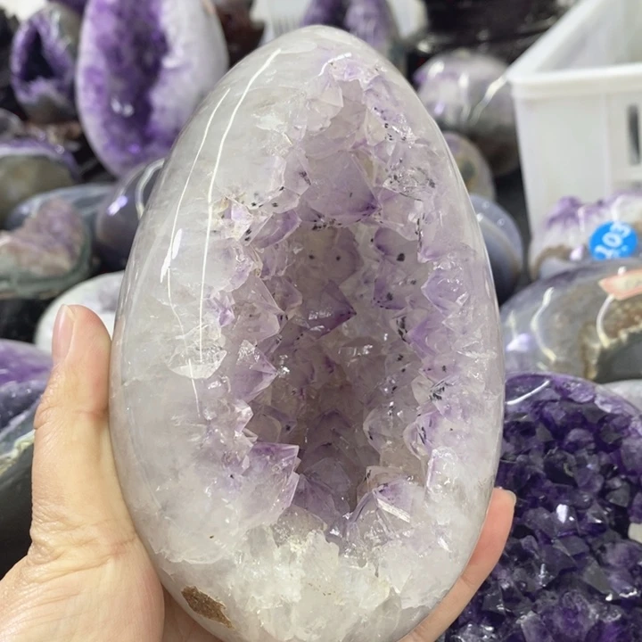 未镶嵌珠宝半成品水晶精抛龙蛋