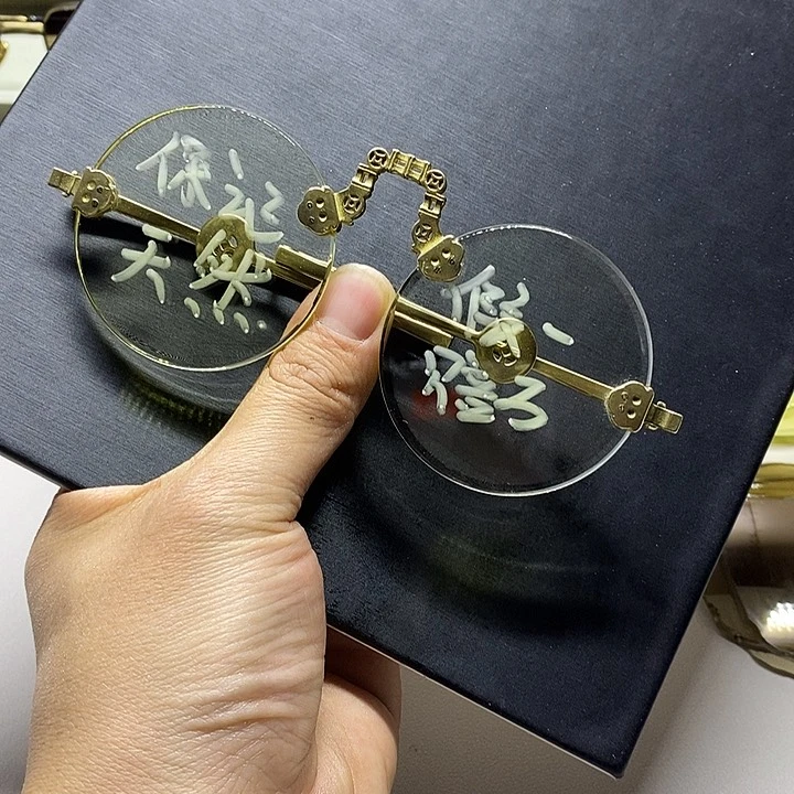 水晶天然水晶眼镜未镶嵌