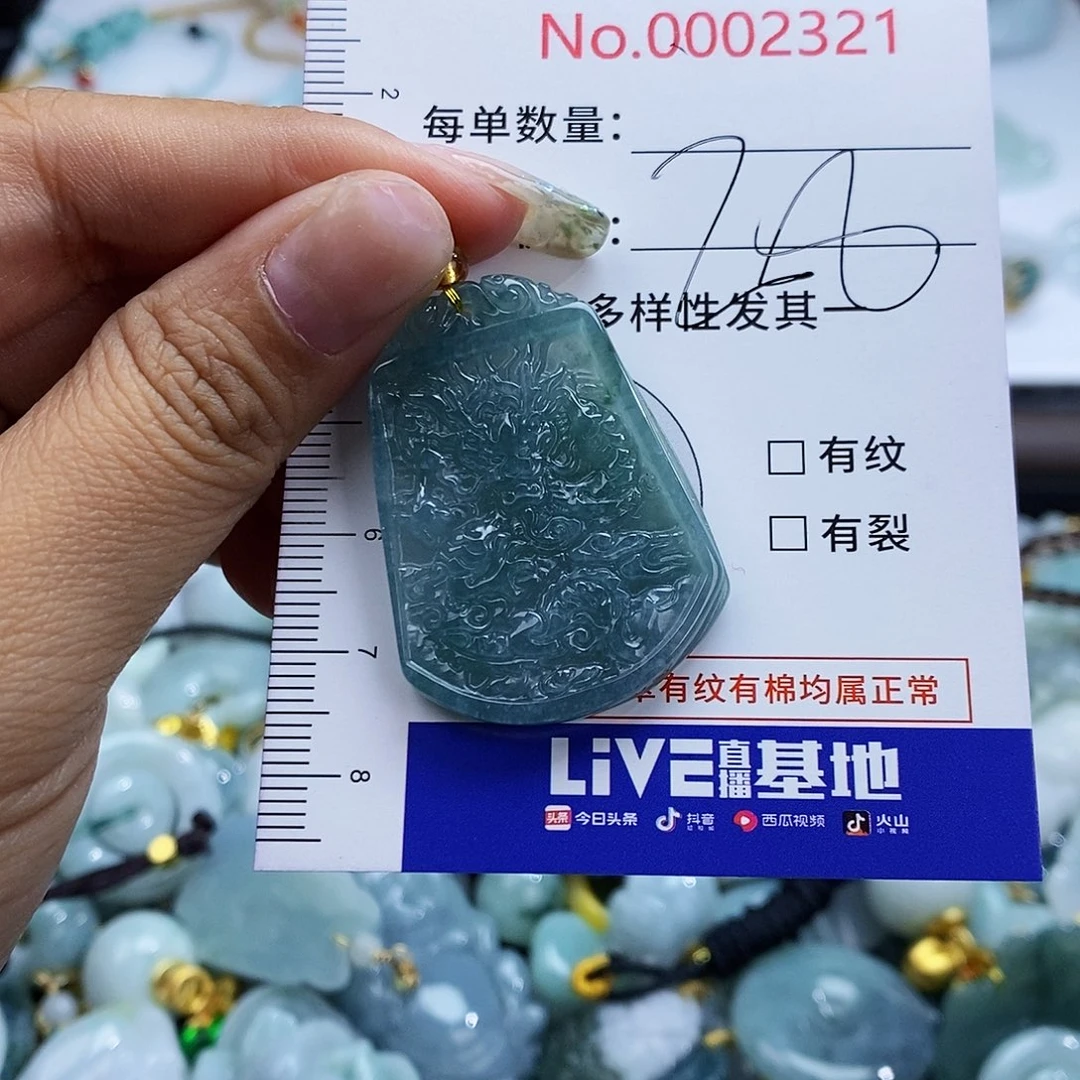 翡翠未镶嵌颈饰2321