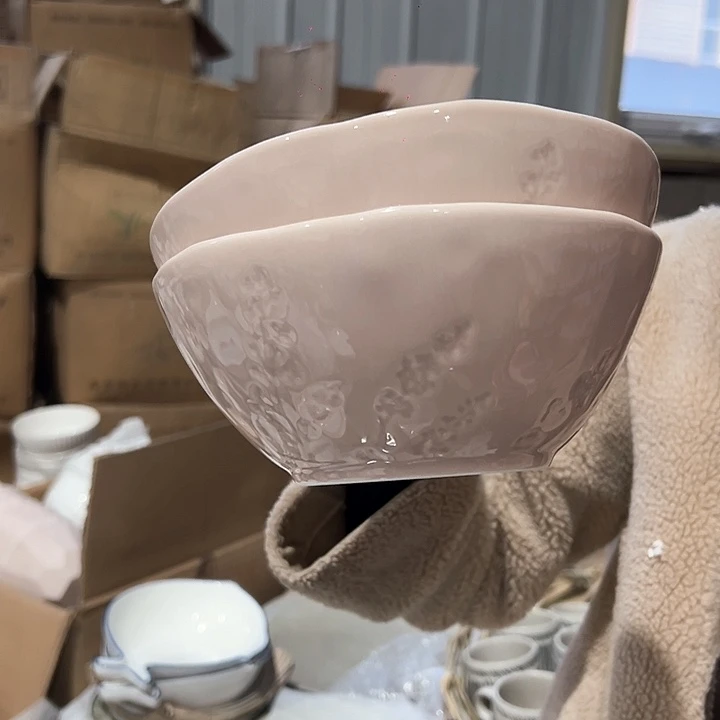 新骨瓷7英寸2只装粉色