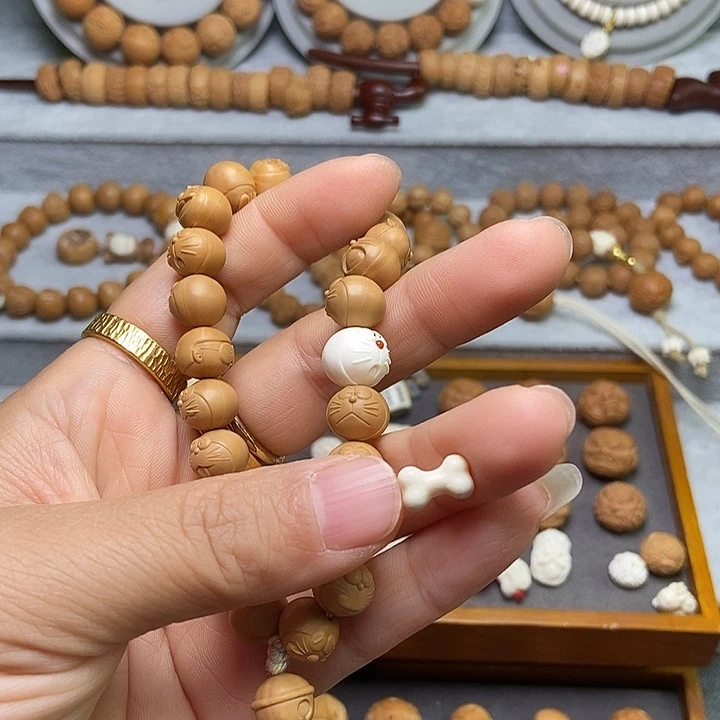 猴头核桃手串?****?猛犸 骨头