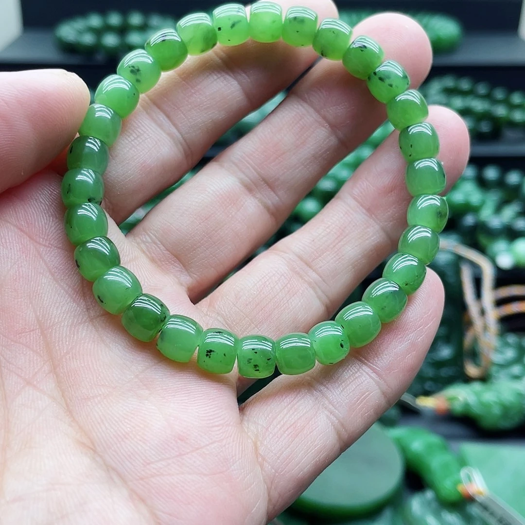 和田玉（碧玉）未镶嵌手链