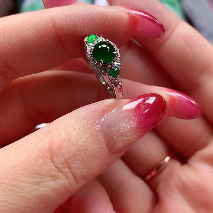 颈饰银S925镶嵌翡翠翡翠