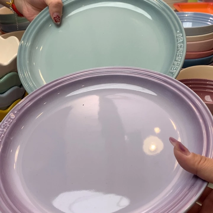 瓷片微瑕9英寸牛排盘2只