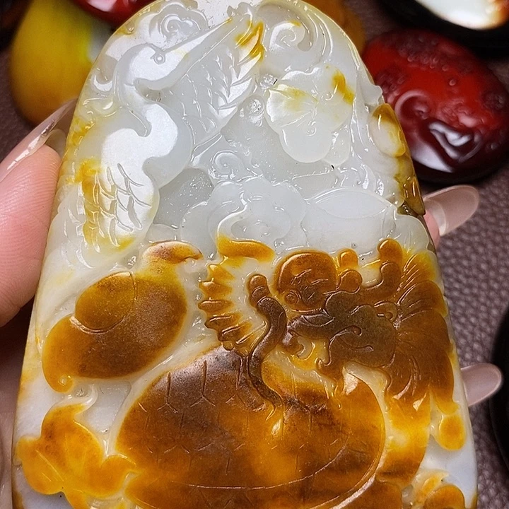 和田玉颈饰未镶嵌焦****8