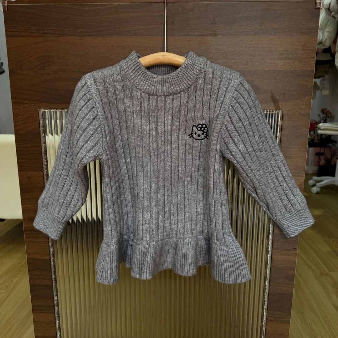 圆领卡通针织加厚毛衣女童