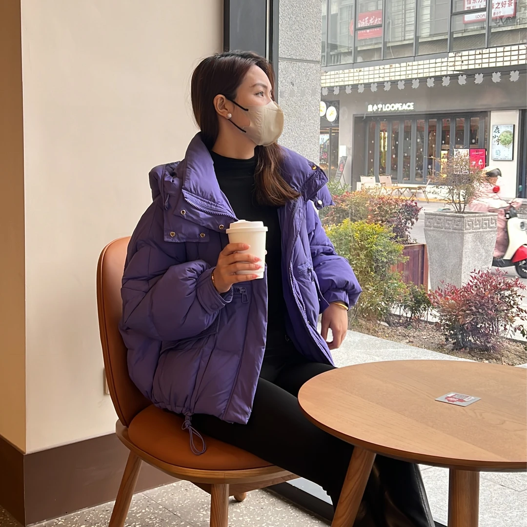 24年新款【小仙女】可脱卸帽羽绒服韩版女加厚时尚休闲百搭保暖冬季