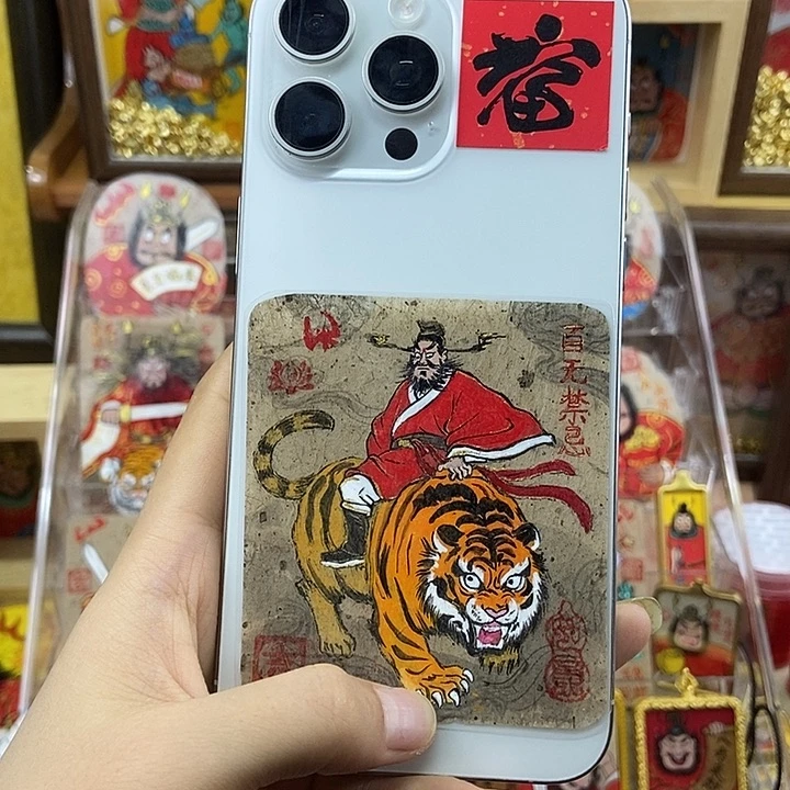 吊坠孤品朱砂奎爷百无禁忌