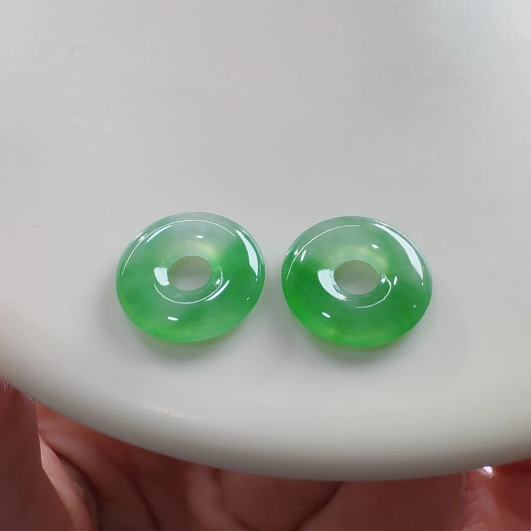 翡翠未镶嵌手链高冰木纳甜甜圈