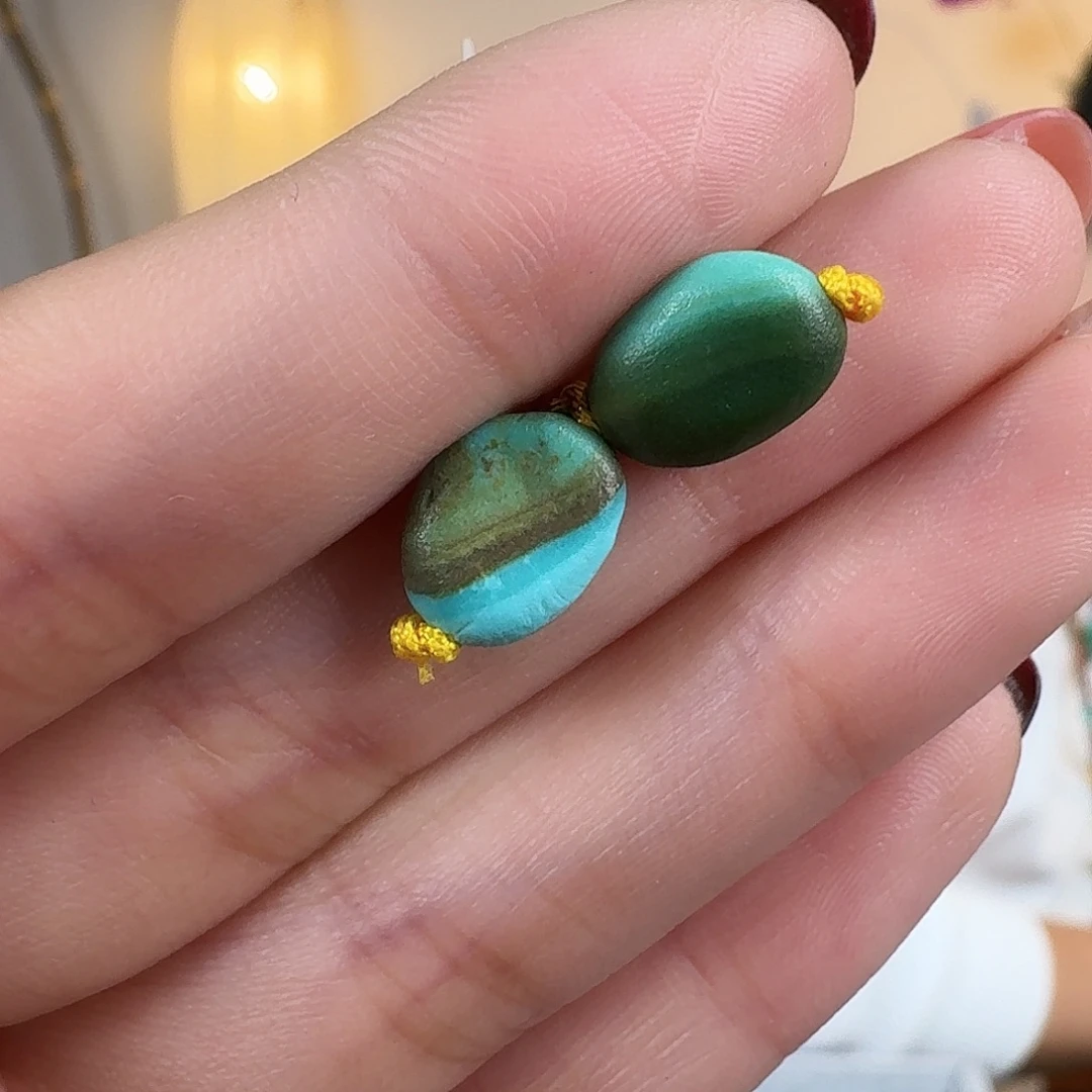 绿松石未镶嵌挂件