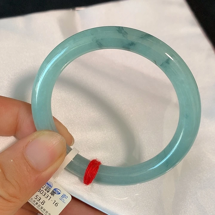 翡翠未镶嵌手镯b0331-16