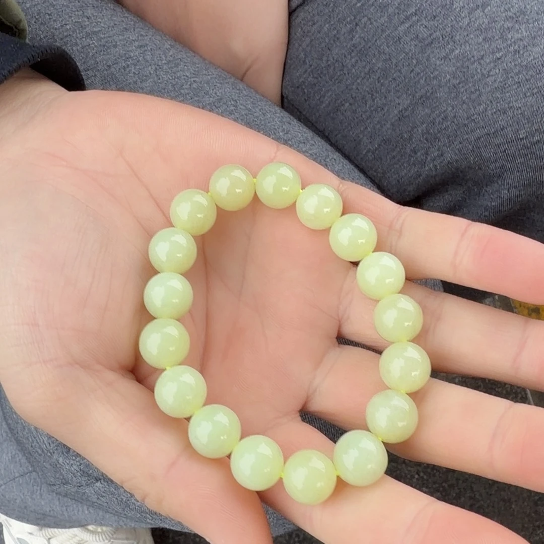 和田玉未镶嵌手串黄口手串