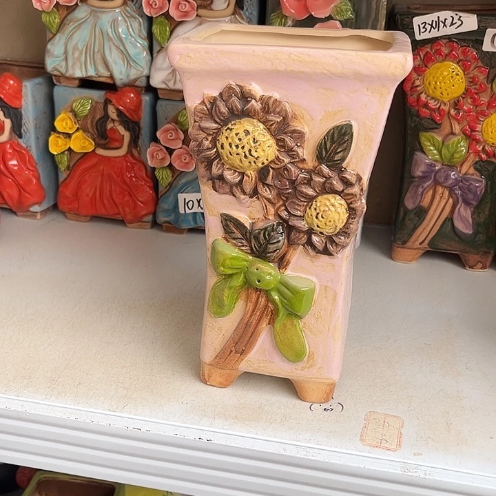 粗陶材质多肉花盆