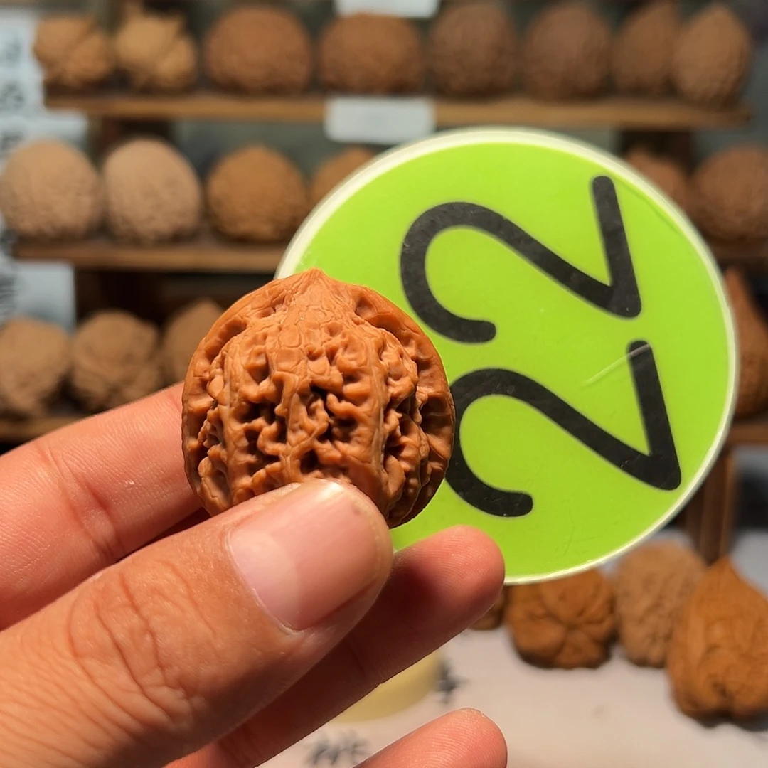 3*1文玩核桃，绿色22号