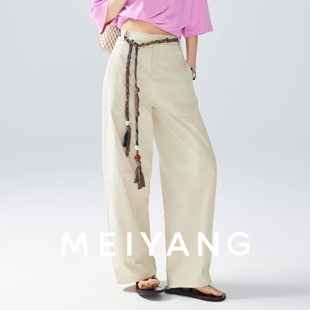 美洋MEIYANG【商场同款】省心休闲裤 立体分割拼接弯刀【大60】