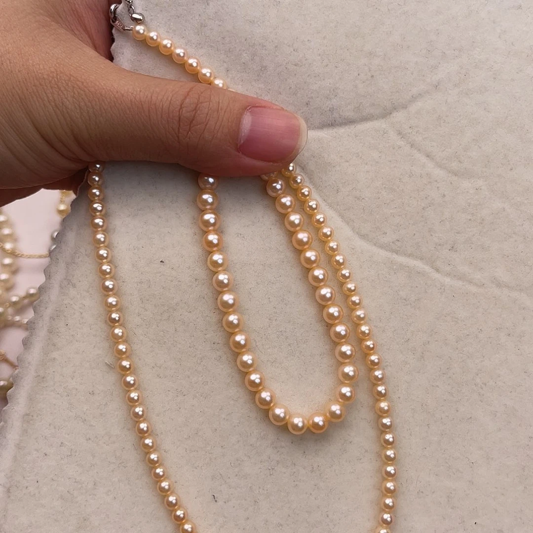 龙***祥颈饰淡水珍珠银S925镶嵌