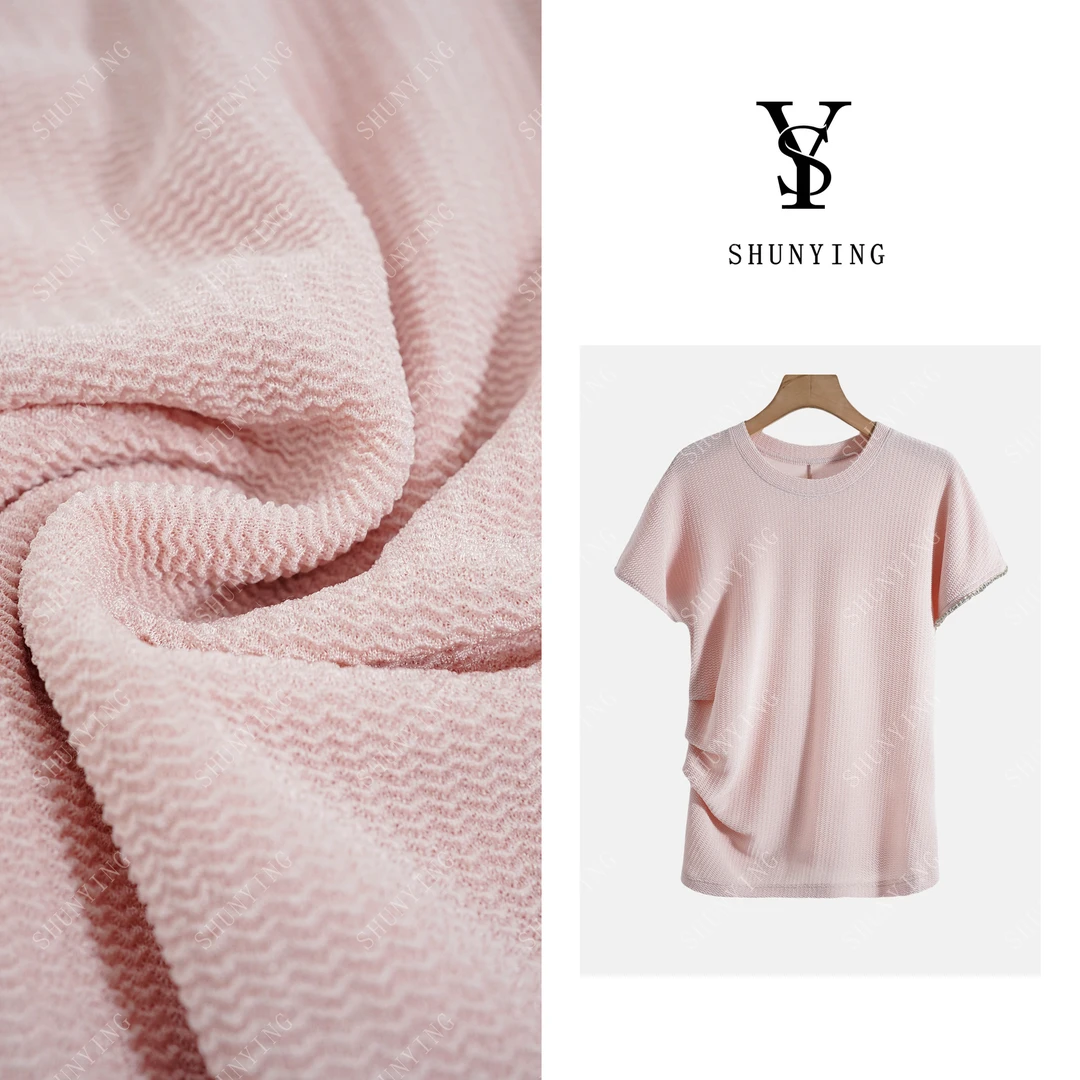 【仟娜】减龄又大方~法式不规则褶皱设计短袖T恤SY72T2572