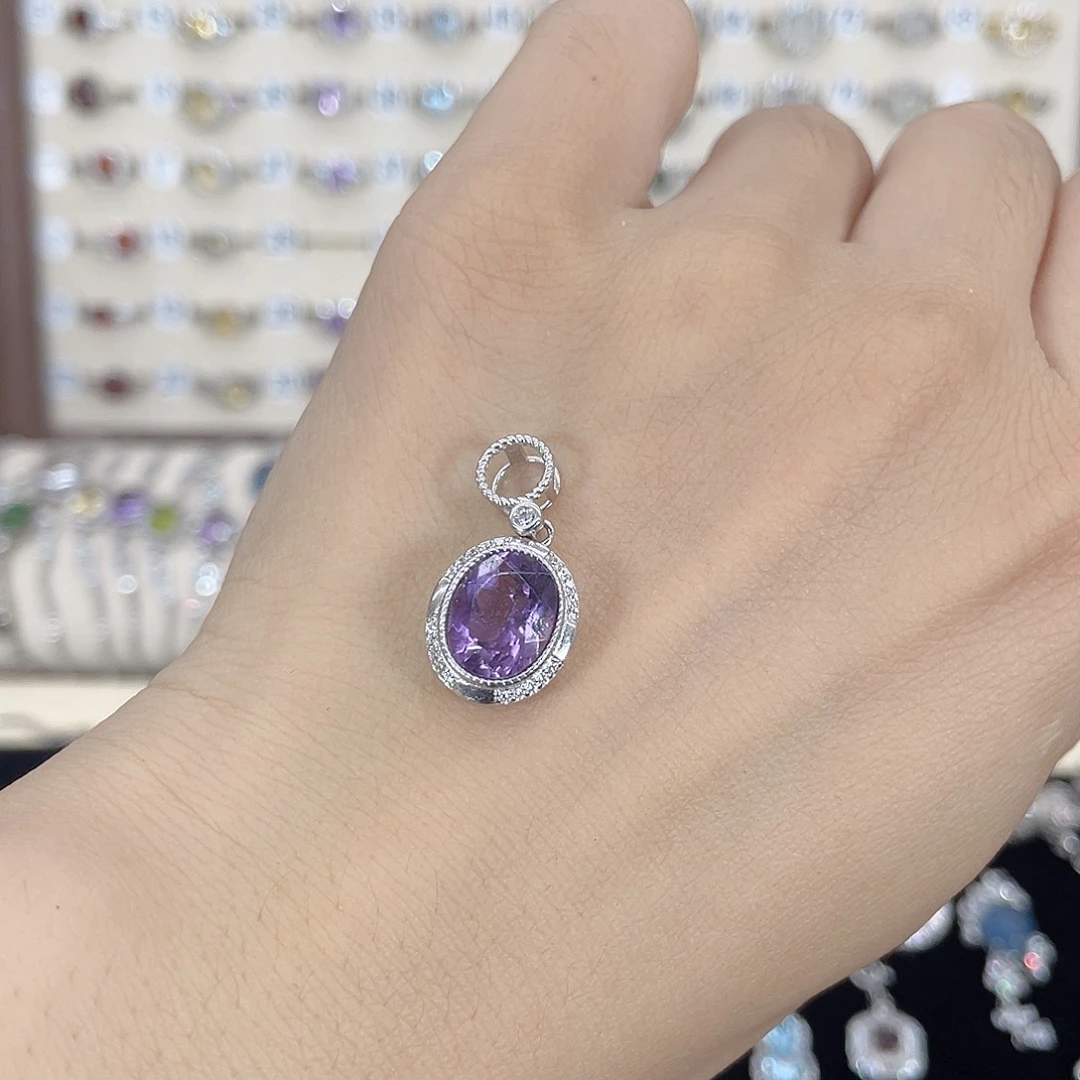 十***七颈饰银S925镶嵌水晶