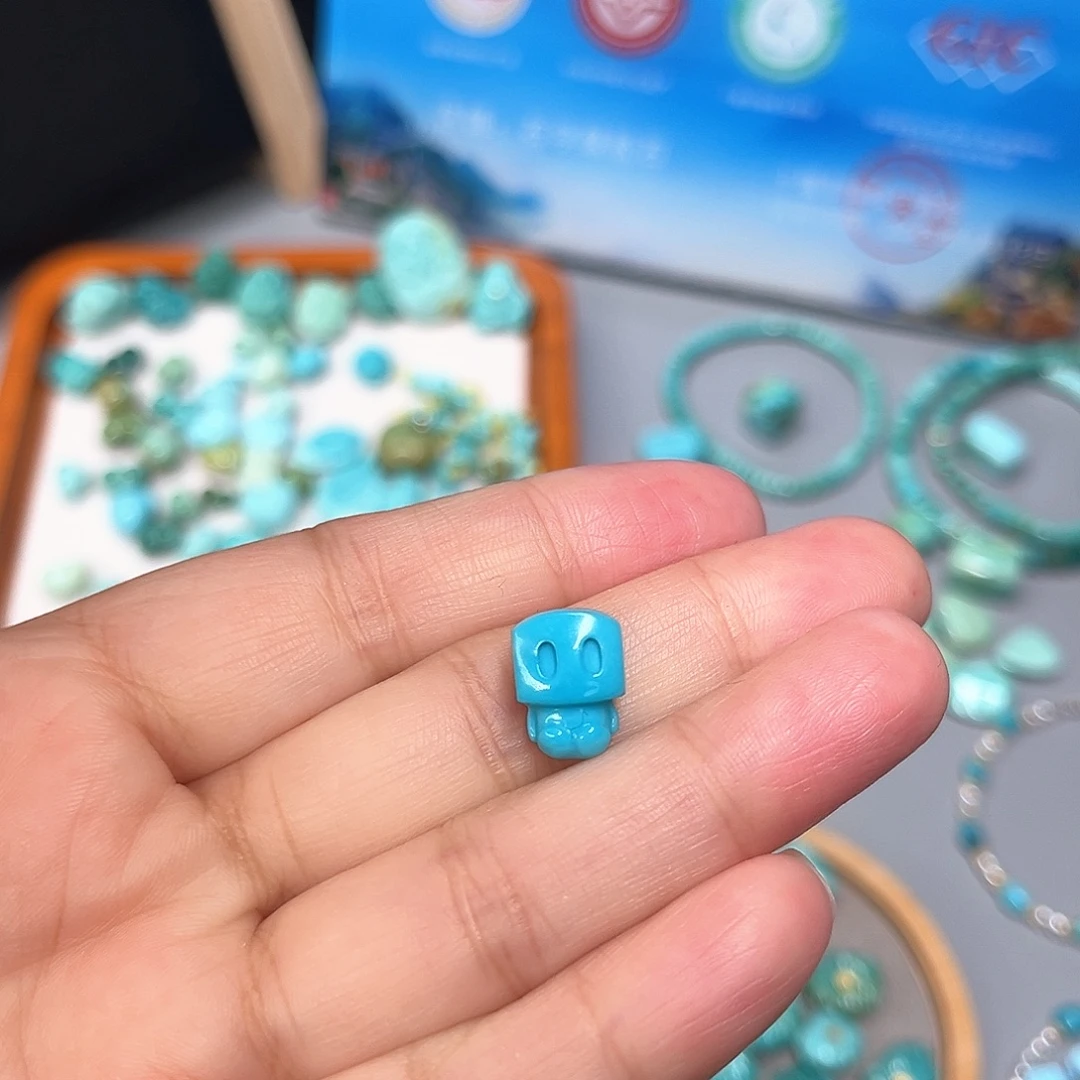绿松石未镶嵌珠宝半成品