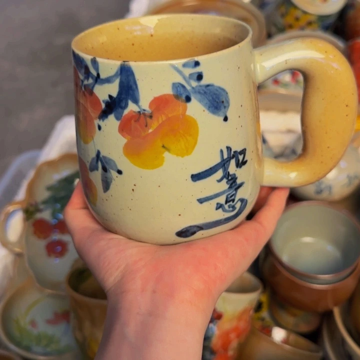 瓷片景德镇陶瓷手工手绘