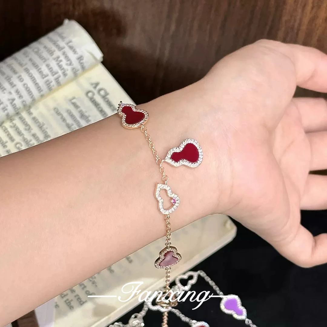 合金手链 流苏多葫芦手链高级时尚