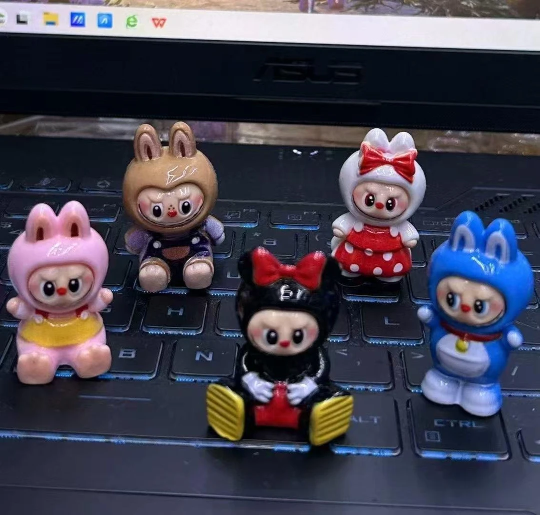 【对对碰】可爱拉布布动物新树脂潮玩具DIY