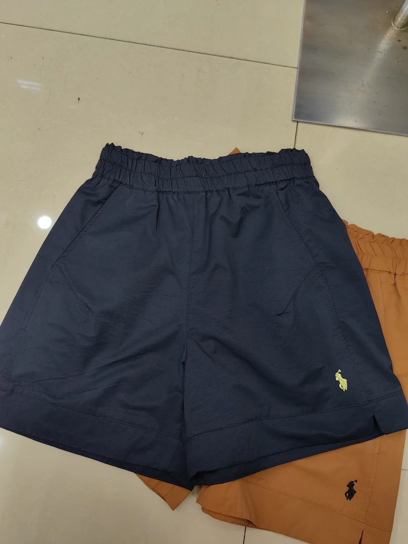 静静推荐刺绣夏季通勤春季高腰短裤纯色休闲裤焦糖8871