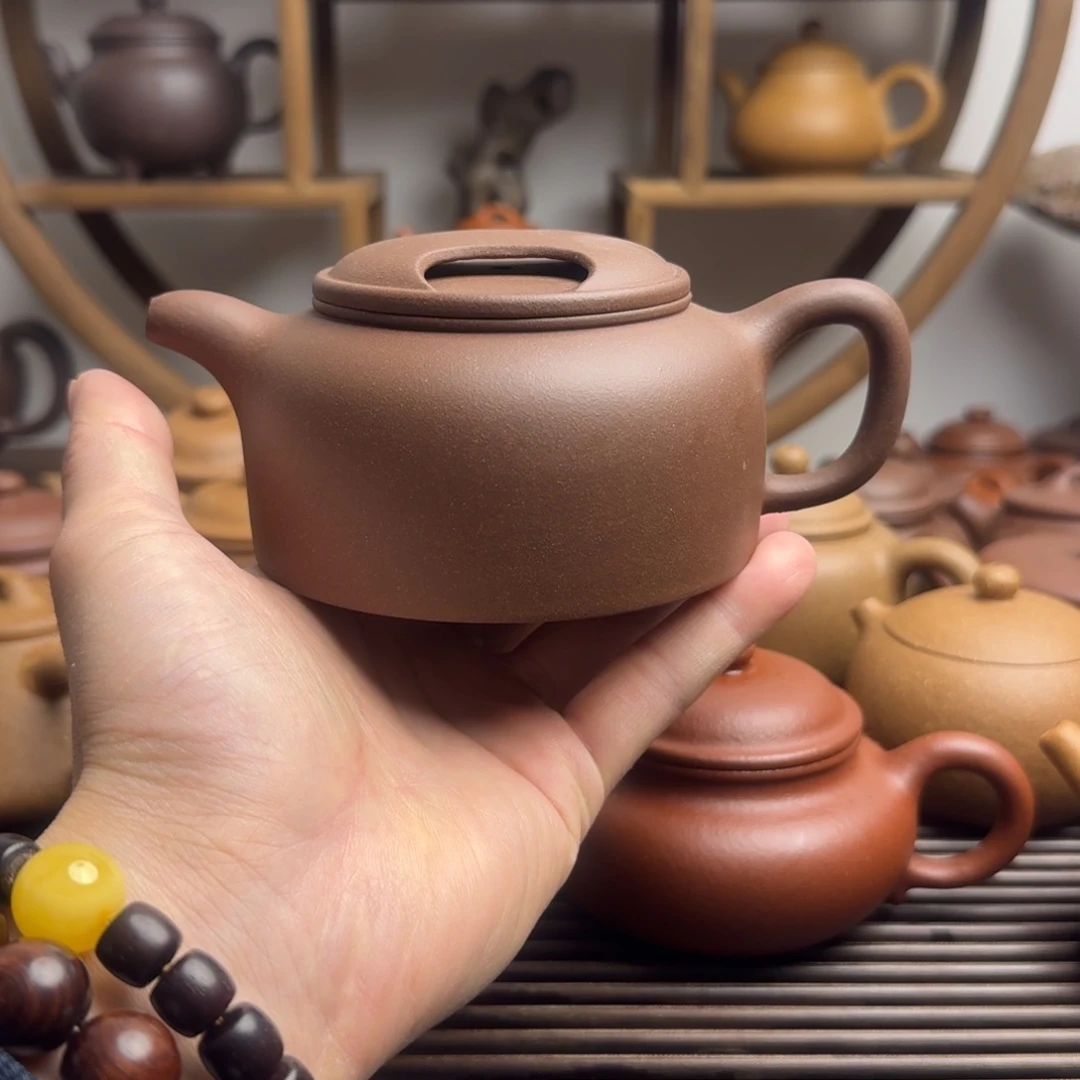 茶壶紫砂牛盖莲子300cc台西嫩底槽清