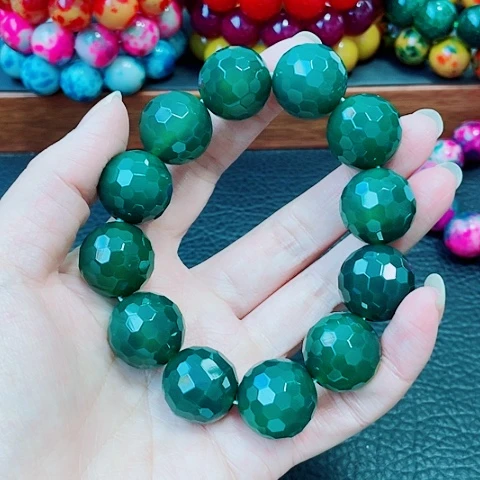 玛瑙未镶嵌手饰极光绿20