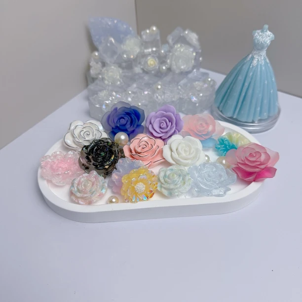 【双许愿+小六】树脂夜光大小花花多种混款diy配件