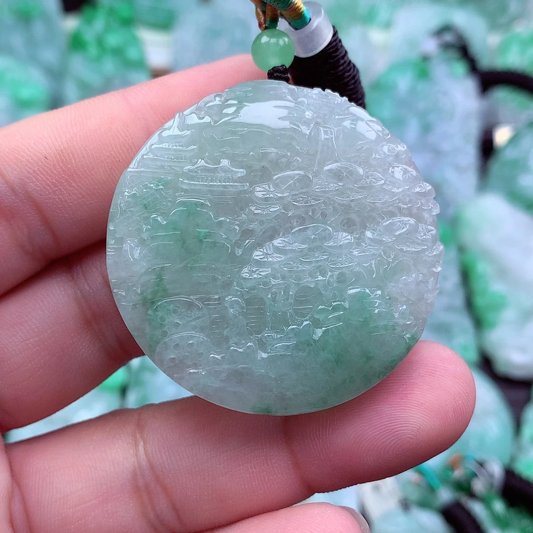 翡翠未镶嵌吊坠(不含链)