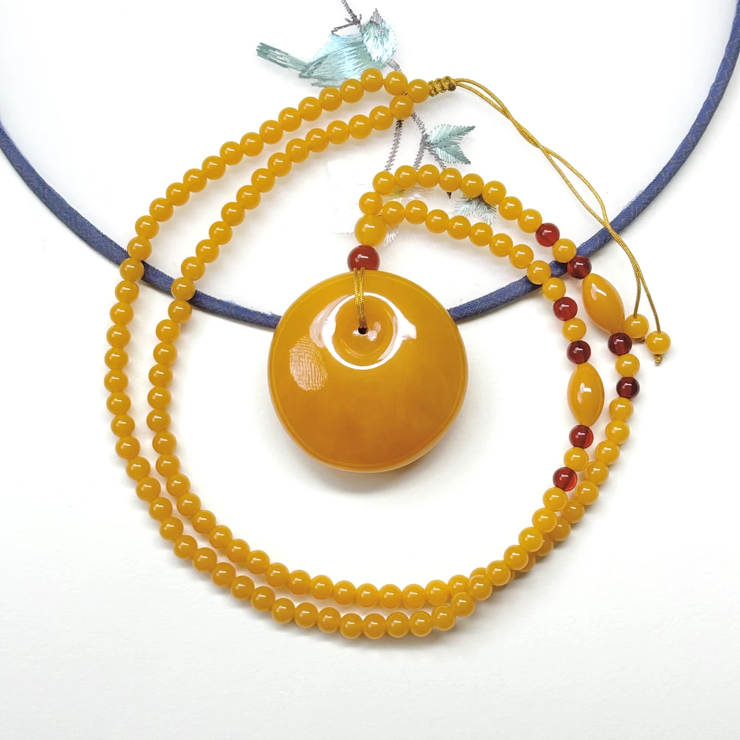 W131手工雕刻 时尚百搭 公主扣项链毛衣链  珠链6mm