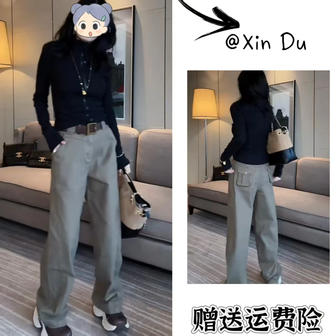 2025秋季新款时尚显瘦气质女士网红洋气两件套百搭款D22184